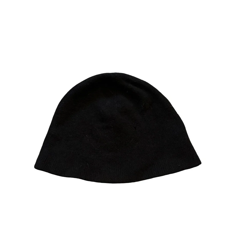 Polo Ralph Lauren‎ Mens Black 100% Lambswool Big Pony Embroidered Beanie Hat